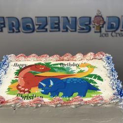 Frozen Side Ice Cream - Custom Cake