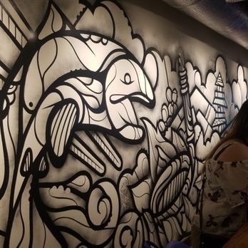 Donburi - Awesome artwork by the bar! - Japanese Near Me - Washington, DC, District of Columbia