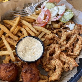 The Salty Mule - Clam strip basket - Seafood Near Me - Canton, Georgia The Salty Mule - Clam strip basket - Seafood Near Me - Canton, Georgia