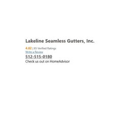 Lakeline Seamless Gutters - Look at our reviews on HomeAdvisor.com