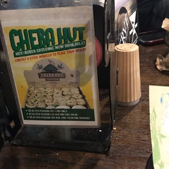Cheba Hut Toasted Subs - Table for 4 off to the side - Bars Near Me - Dillon, Colorado Cheba Hut Toasted Subs - Table for 4 off to the side - Bars Near Me - Dillon, Colorado