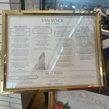Van Wyck - Menu - Wine Bars Near Me - Queens, New York