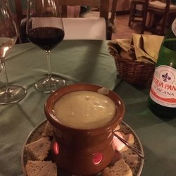 La Badiaccia - Käsefondue als Gruß aus der Küche