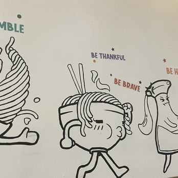Mk Noodle - Cute wall decor. - Vietnamese Near Me - Chicago, Illinois