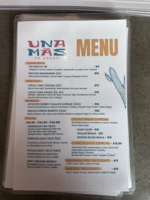 Menu photo 1 UnaMas on Adams San Diego, CA Menu photo 1 UnaMas on Adams San Diego, CA