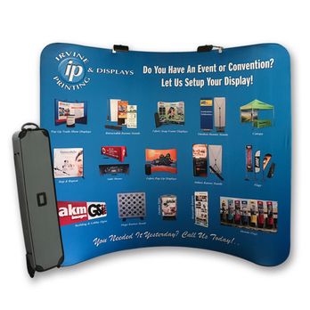 Irvine Printing - 10ft Snap Frame Curve  http://www.irvineprinting.com/large-format-printing/fabric-snap-frame-displays - Printing Services Near Me - Irvine, California