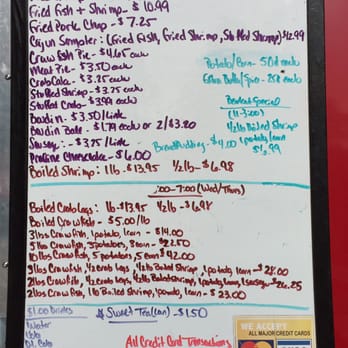 Arnaud's Cajun Kitchen - Full menu. - Food Trucks Near Me - Huntsville, Texas
