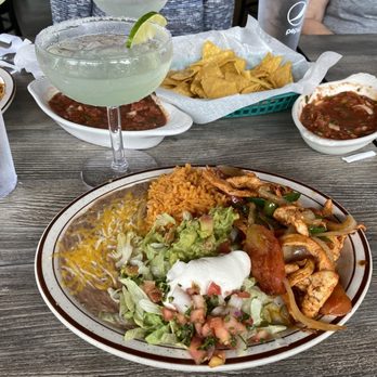 La Tequila - Lunch was fantastic!  This is the 'small' chicken fajita meal! - Mexican Near Me - Grand Rapids, Minnesota