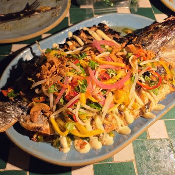 Valley Goat - Wood-Fired Whole Branzino ($48.00) - New American Near Me - Sunnyvale, California