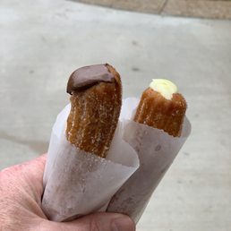 Nutella and vanilla churros