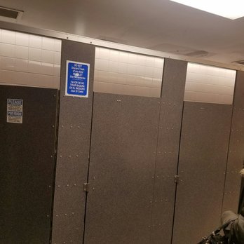 Greyhound Bus Lines - Chicago AMTRAK - women's restroom stalls - Buses Near Me - Chicago, Illinois