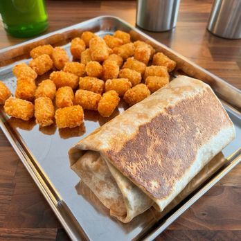 Maast Indian - I've given all I can But we're still on the payroll  Braised Lamb Burrito w/ Masala Tots from #MaastIndian - Asian Fusion Near Me - Fullerton, California