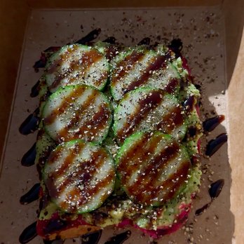 We Love Toast - a box of grilled cucumbers - Specialty Food Near Me - Toronto, Ontario We Love Toast - a box of grilled cucumbers - Specialty Food Near Me - Toronto, Ontario