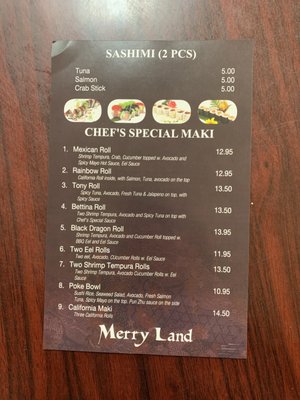 Menu photo 1 Merry Land Chinese Restaurant Long Beach, NY