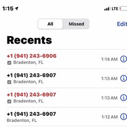the 4 phone calls I received from the guy who works there