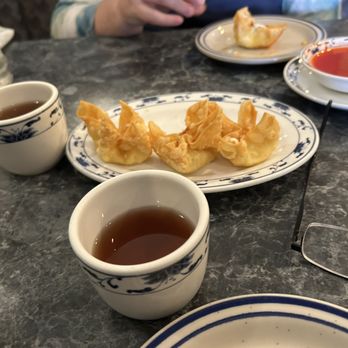 Golden Wok - Cream Cheese Ragoons with tea. - Chinese Near Me - Grand Rapids, Michigan Golden Wok - Cream Cheese Ragoons with tea. - Chinese Near Me - Grand Rapids, Michigan