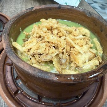 Elhelmya Egyptian Restaurant - Bessara (Fava Bean Dip) (V) / بصارة - Egyptian Near Me - Houston, Texas