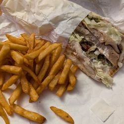Getta Gyro - Chicken gyro with French fries