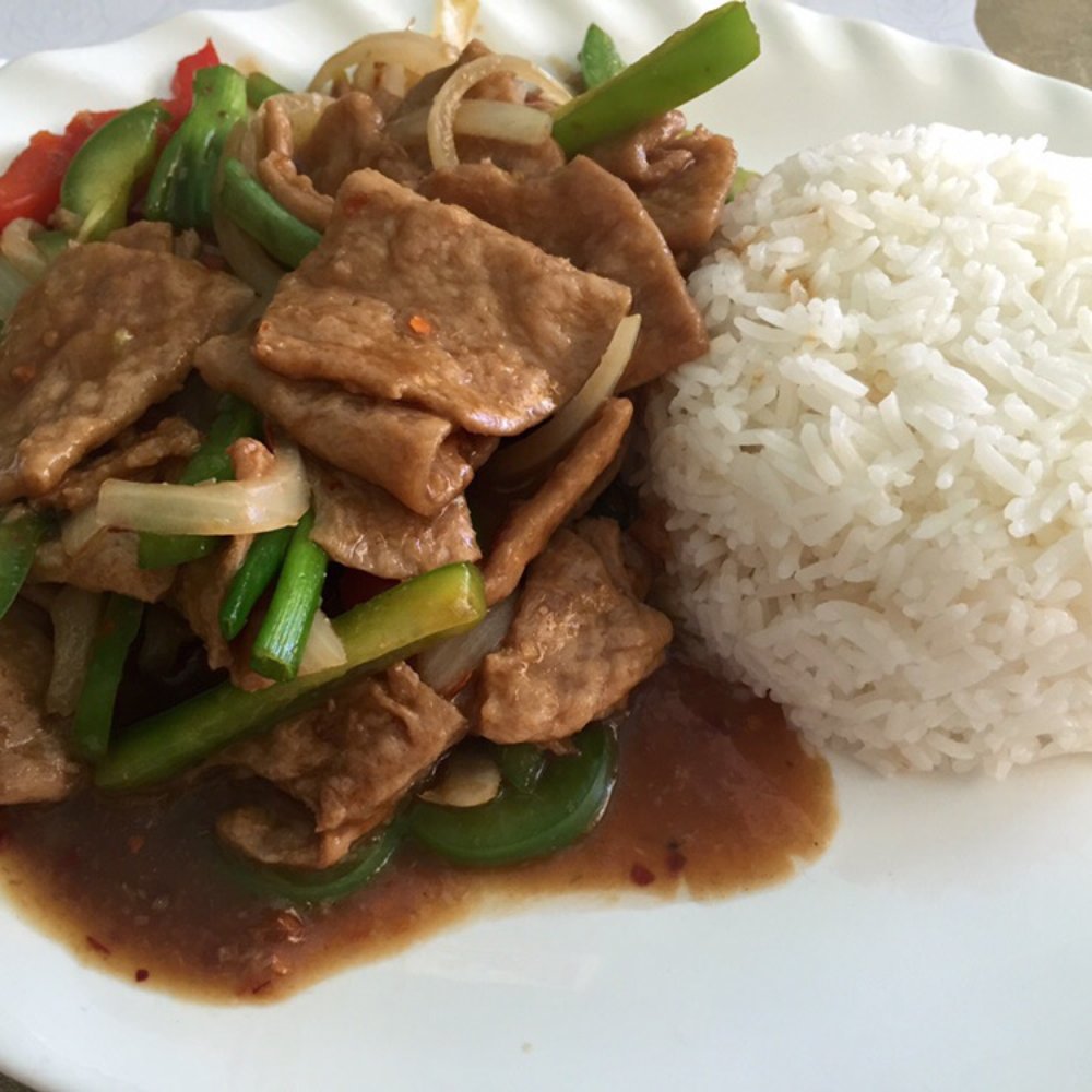 Veggie Today - Lemongrass chicken with rice - lunch portion - Vegetarian Near Me - Concord, California Veggie Today - Lemongrass chicken with rice - lunch portion - Vegetarian Near Me - Concord, California