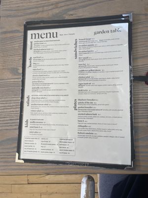 Menu photo 8 The Garden Table Indianapolis, IN