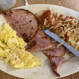 Ham, eggs and hashbrowns
