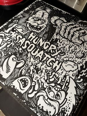 Thirsty Sasquatch & Hungry Sasquatch by null