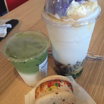 Guiltea Cravings - Halo halo dessert, green tea with coconut milk, fruity pebbles ice cream macaroons - Coffee & Tea Near Me - San Diego, California