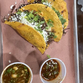 Hurtado Barbecue - birria tacos (order per taco) - Barbeque Near Me - Mansfield, Texas