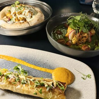 Farzi Cafe - Seekh wellington, prawnstar, sourdough kulcha - Indian Near Me - Bellevue, Washington