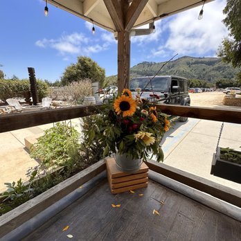 Earthbound Farm Stand - The outdoor patio to coffee pick up - Organic Stores Near Me - Carmel, California