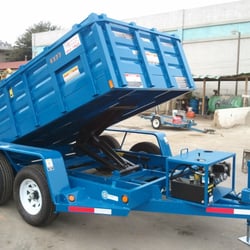 Gas powered dump trailer