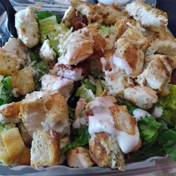 The Pizza Depot - Chicken Ceasar salad so good. They give you a lot of chicken Easily 2 meals right there. - Pizza Near Me - North Easton, Massachusetts The Pizza Depot - Chicken Ceasar salad so good. They give you a lot of chicken Easily 2 meals right there. - Pizza Near Me - North Easton, Massachusetts