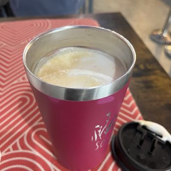 Beach Hippie Coffee - Latte in my personal cup - Coffee & Tea Near Me - Myrtle Beach, South Carolina