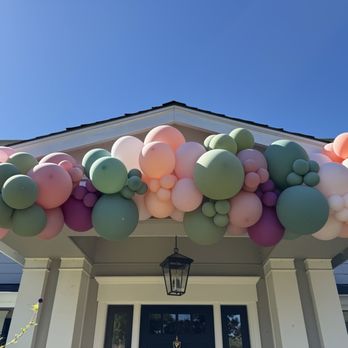 Bloom Balloon - 13ft Garland over the front door - Balloon Services Near Me - Milpitas, California