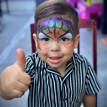 Angies Paintbrush Face Painting - Rainbow Spiderman says " A-OK" - Face Painting Near Me Angies Paintbrush Face Painting - Rainbow Spiderman says " A-OK" - Face Painting Near Me