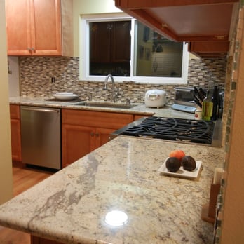 Stone Depot & More - The granite is Amazon River, very nice. Yes they are drum roll....Pre fab. Don't let others tell you myths about it. - Cabinetry Near Me - Carlsbad, California