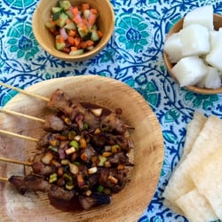 Sate Bar Charley - The juicy sate babi of Sate Bar Charley. 'Don't worry, be snacky.'