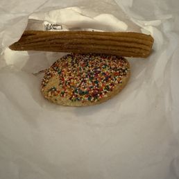 Cookie, huge churro