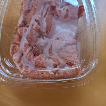 Two Cooking Cousins - a piece of cake in a plastic container - Seafood Near Me - Jacksonville, Florida
