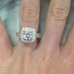 My beautiful engagement ring. Thank you Michael!