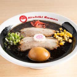 Nishiki Ramen - Mira Mesa - Nishiki's number 1 popular tonkotsu (pork broth) ramen with black garlic sauce.