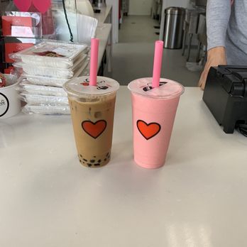 Boba Love - Vietnamese Coffee With Boba and Strawberry Banana Smoothie. - Bubble Tea Near Me - Murrieta, California Boba Love - Vietnamese Coffee With Boba and Strawberry Banana Smoothie. - Bubble Tea Near Me - Murrieta, California