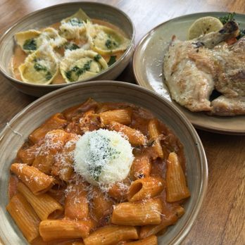 Trattoria by Italian Kitchen - Rigatoni Vodka all-Amatriciana, Forno Roasted Chicken, Tortelloni - Italian Near Me - Burnaby, British Columbia Trattoria by Italian Kitchen - Rigatoni Vodka all-Amatriciana, Forno Roasted Chicken, Tortelloni - Italian Near Me - Burnaby, British Columbia