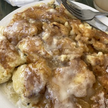 The Pan - Pineapple Upside Down Pancakes (already cut up) - Breakfast & Brunch Near Me - Lomita, California The Pan - Pineapple Upside Down Pancakes (already cut up) - Breakfast & Brunch Near Me - Lomita, California
