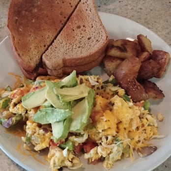 Beach Cafe - Veggie Scramble minus the mushrooms. - Burgers Near Me - Las Vegas, Nevada