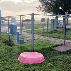 BlueStreak Dog Park - Double Entry gated area with water