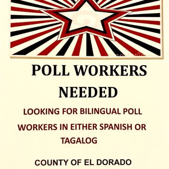 El Dorado County Elections - 8/16/2018: Volunteer for the November 2018 Elections! - Placerville, California El Dorado County Elections - 8/16/2018: Volunteer for the November 2018 Elections! - Placerville, California