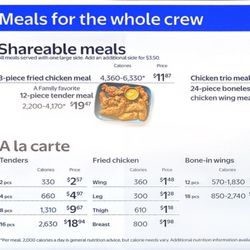 Walmart Supercenter - Walmart Deli menu (05/20/26) from the hot deli area.