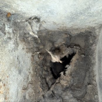 Bay Services - Dryer vent with years of lint buildup - Air Duct Cleaning Near Me - Santa Clara, California