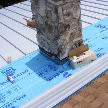 Ranch Hand Roofing - 2 Ply Self Adhering for low slope roofing PLUS chimney, all intersecting at a metal roof system over porch. - General Contractors Near Me - Dripping Springs, Texas